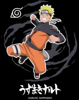 Naruto Jump Unisex T-Shirt - Black - S Zwart