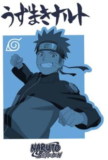 Naruto Poster Unisex T-Shirt - White - 3XL Wit