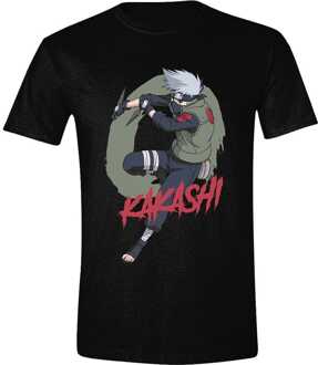 Naruto Shippuden T-Shirt Kakashi Fighting Size L