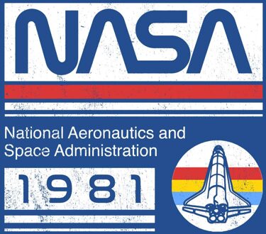 NASA 1981 Unisex T-Shirt - Blue - S - Blue