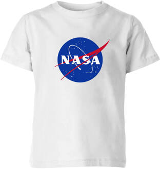 NASA Logo Insignia Kinder T-shirt - Wit - 122/128 (7-8 jaar) - M