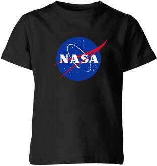 NASA Logo Insignia Kinder T-shirt - Zwart - 146/152 (11-12 jaar) - XL