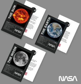NASA Mission Earth, Moon and Sun Art Prints