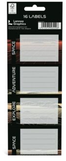 Nasa - school labels, set van 16