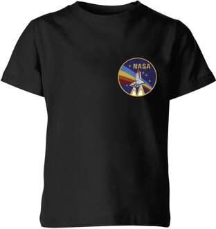 NASA Vintage Rainbow Shuttle Kinder T-shirt - Zwart - 110/116 (5-6 jaar)