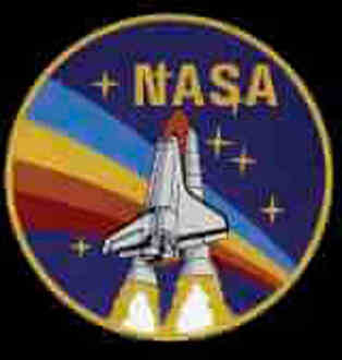 NASA Vintage Rainbow Shuttle T-shirt - Zwart - S
