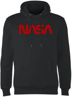 NASA Worm Logotype Hoodie - Zwart - L
