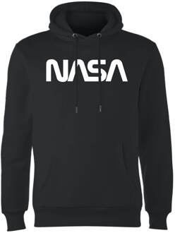 NASA Worm Logotype Hoodie - Zwart - S