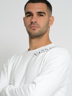 Nassau Strand Sweatshirt NB231043 Gebroken wit - L