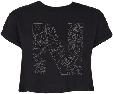 Nassau Strand T-shirt NB231037 NB Logo - maat XL Zwart