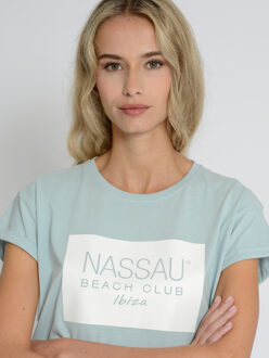 Nassau Strand T-Shirt NB231057 Lichtblauw - XL