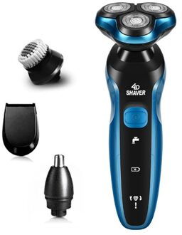 Nat droog elektrisch scheerapparaat mannelijke scheerapparaat voor mannen oplaadbare baard scheren machine facial multifunctionele reiniging scheerapparaat ki 4in1