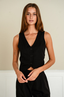 Natalie Vest - Zwart - 2XL