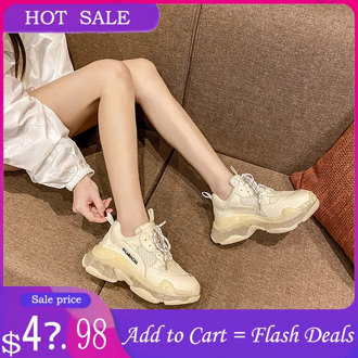 Natascha Women Vulcanized Shoes Colour Mixture Flat Outdoors Casual Platform Shoes Lace-Up Fashion Spring Women Sneakers