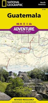 National Geographic Adventure Travel Map Guatemala