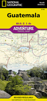 National Geographic Adventure Travel Map Guatemala