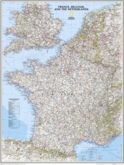 National Geographic Maps France, Belgium and the Netherlands
