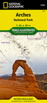 National Geographic Trails Illustrated Map Arches National Park Utah, USA