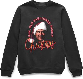 National Lampoon Fun Old Fashioned Family Christmas Christmas Jumper - Black - M Zwart