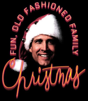 National Lampoon Fun Old Fashioned Family Christmas Women's Christmas T-Shirt - Black - M Zwart