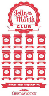 National Lampoon Jelly Of The Month Club Women's Christmas T-Shirt - White - M Wit