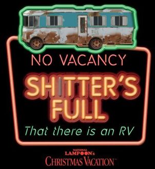 National Lampoon No Vacancy Women's Christmas T-Shirt - Black - XXL Zwart