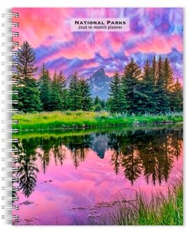 National Parks 2026 6 X 7.75 Inch Spiral-Bound Wire-O Weekly Engagement Planner Calendar New - Browntrout
