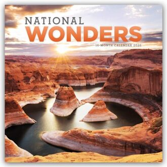 National Wonders Square Wall Sunday Star - Browntrout Wandkalender - Carousel Calendar