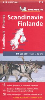 Nationale kaarten Michelin  -   Michelin 711 Scandinavië-Finland
