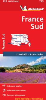 Nationale kaarten Michelin  -   Michelin 725 Frankrijk-Zuid