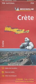 Nationale kaarten Michelin  -   Michelin 759 Kreta
