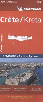 Nationale kaarten Michelin  -   Michelin 759 Kreta