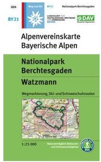 Nationalpark Berchtesgaden, Watzmann - Dav Alpenvereinskarten