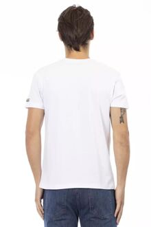 Native American Graphic V-hals T-shirt Wit - L