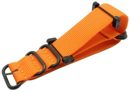 nato lange Suunto Core Nylon Strap Band Kit w Lugs Adapters 24mm Zulu Horlogebanden nylon smart armband voor mannen Oranje