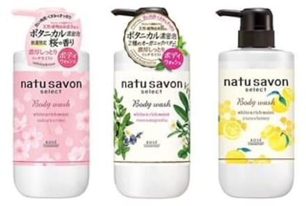 Natu Savon Select Body Wash White & Rich Moist Rose & Magnolia - 500ml