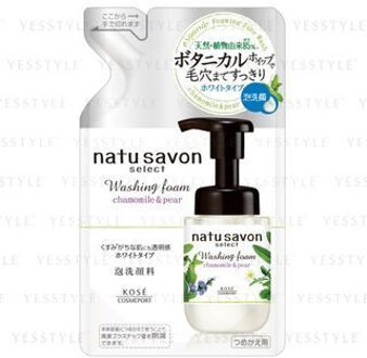 Natu Savon Select Washing Foam Chamomil & Pear 160ml Refill