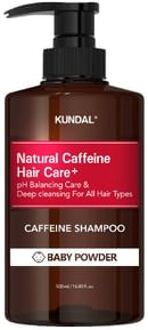 Natural Caffeine Hair Care + Caffeine Shampoo - 3 Types Baby Powder