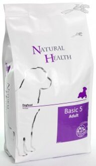 Natural Health Droogvoer NH Dog Basic Five 3kg.