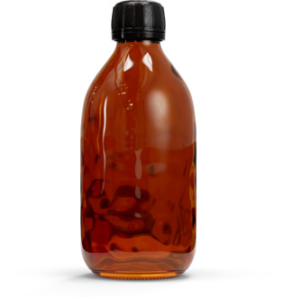 Natural Heroes Glazen fles - Bruin (incl. varierende doppen) 300 ml / Afsluitdop
