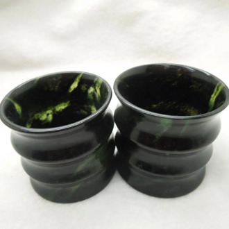Natural High-grade Jade Tea Set Health Tea Set Bamboo Jade Tea Cup Fine Jade Jewelry Gift For Family Friends Colleagues