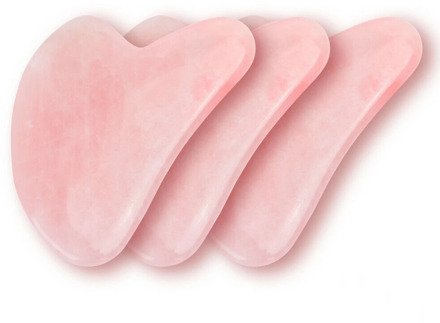 Natural Jade Gua sha Stone Board Massage Rose Quartz Guasha Plate Jade Face Massager Scrapers Tools For Face Neck Back Body