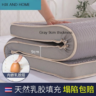Natural latex and Memory sponge filling Mattress 6cm/9cm Foldable Cotton Fabric Tatami King Queen Twin Full Size