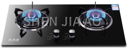 Natural/ liquefied gas stove Energy-saving household glass double-hole stove Gas stove Energy-saving double stove