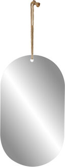 Natural Living spiegel - moderne look - ovaal - jute touw - L36 x B61 cm