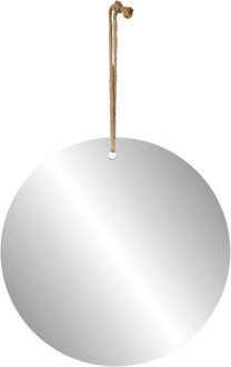 Natural Living spiegel - moderne look - rond - naturel - jute touw - D30 cm