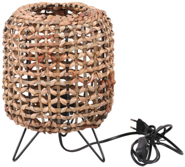 Natural Living Tafellamp Bali - zeegras - rond - 21 x 29 cm - Boho/Ibiza stijl - natuurlijk wonen
