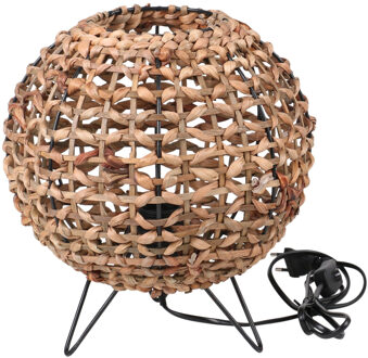 Natural Living Tafellamp Bali - zeegras - rond/bol - 30 cm - Boho/Ibiza stijl - natuurlijk wonen