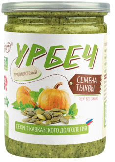 Natural paste from pumpkin seeds without sugar, without palm oil, Urbech TM #Spread_nut 230 gr, healthy food, food, vegan p