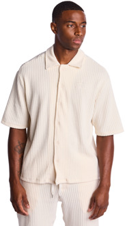 Natural Renewal T-shirts Heren - Wit - Maat S - Katoen French Terry White